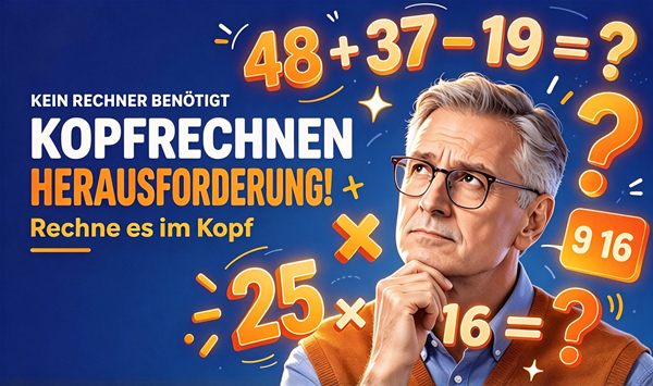 Glauben Sie, Sie sind gut in Mathe? Testen Sie sich mit diesen 15 Denksportaufgaben
