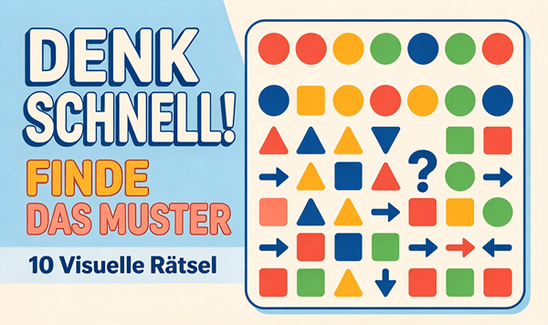 Denk schnell! Testen Sie Ihre Mustererkennung mit 10 Rätseln
